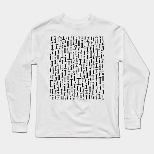 I - Typography (Black) Long Sleeve T-Shirt